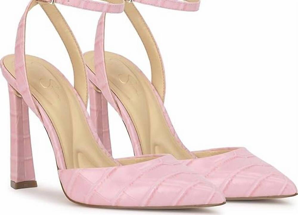 NEW JESSICA SIMPSON women's ocanna ankle strap pump in pink sugar